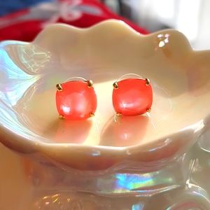 Kate Spade coral stud earrings